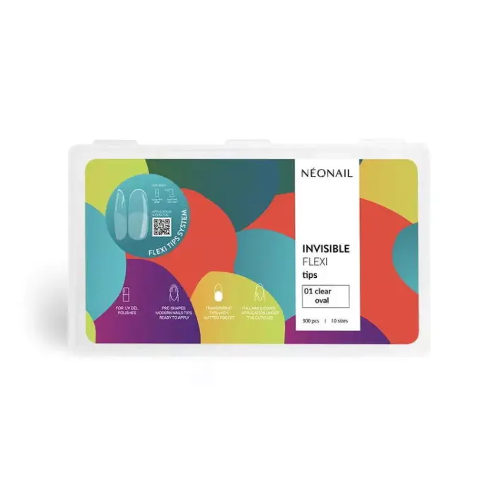Invisible Flexi Tips 01 Clear Oval 300 Uni