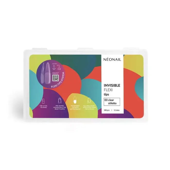 Invisible Flexi Tips 02 Clear Square 300 Uni