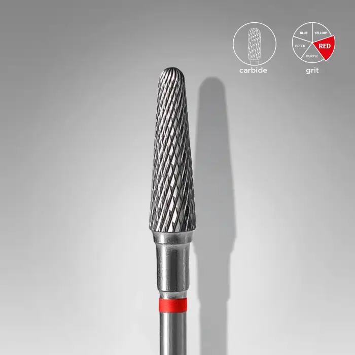 Carbide de desbaste (cuticula) 4mm Vermelha